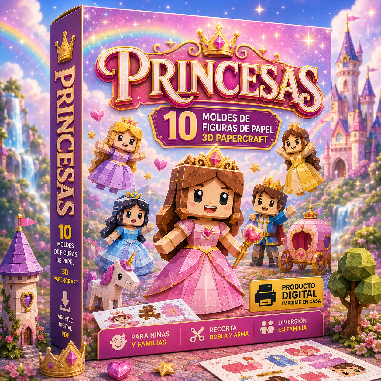 PRINCESAS : +10 Figuras de tu mundo de Princesas